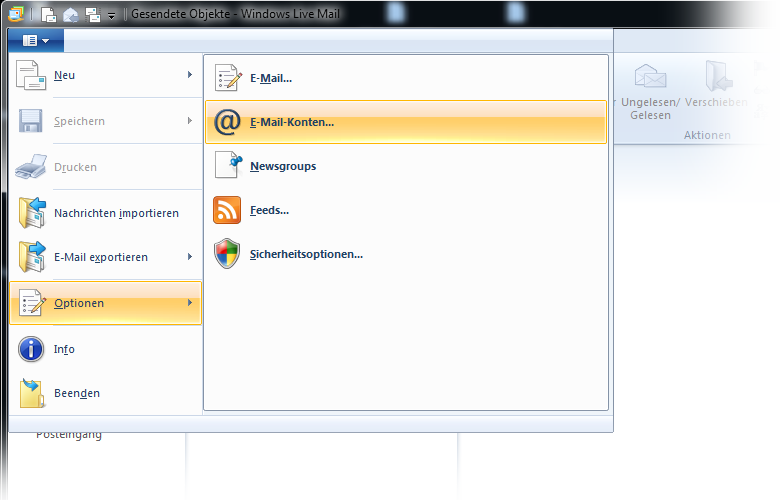 Neues Konto einrichten