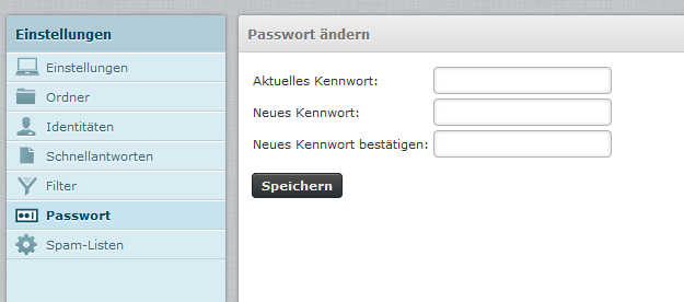 Passwortänderung