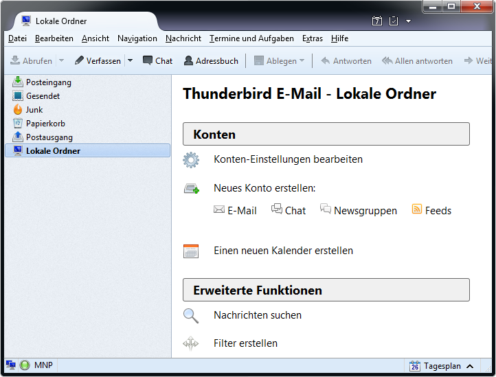 Neues Konto erstellen
